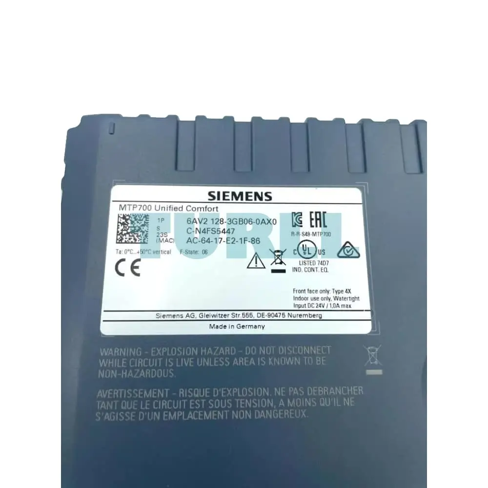 6AV2128-3GB06-0AX0 Siemens SIMATIC HMI MTP700 Original Brand New 4 6AV2128-3GB06-0AX0 Siemens SIMATIC HMI MTP700