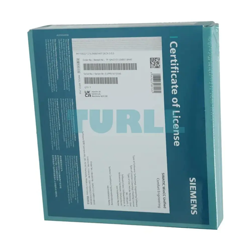 6AV2153-2FB02-3AA5 Siemens SIMATIC WinCC Unified V19 Original Brand New 3 6AV2153-2FB02-3AA5 Siemens SIMATIC WinCC Unified V19