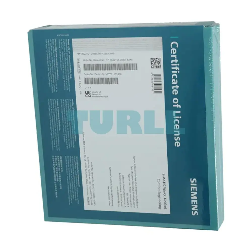 6AV2153-2GB02-3LA5 Siemens SIMATIC WinCC Unified V19 Original Brand New 2 6AV2153-2GB02-3LA5 Siemens SIMATIC WinCC Unified V19