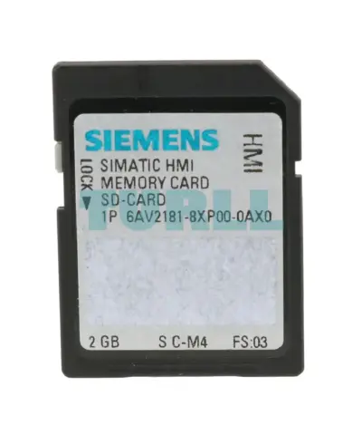 Siemens 6AV2181-8XP00-0AX0 SIMATIC SD Memory Card 2GB Secure Digital