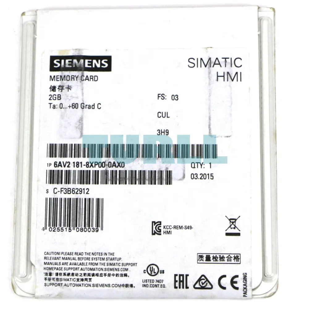Siemens 6AV2181-8XP00-0AX0 SIMATIC SD Memory Card 2GB Secure Digital Original Brand New 4 Siemens 6AV2181-8XP00-0AX0 SIMATIC SD Memory Card 2GB Secure Digital