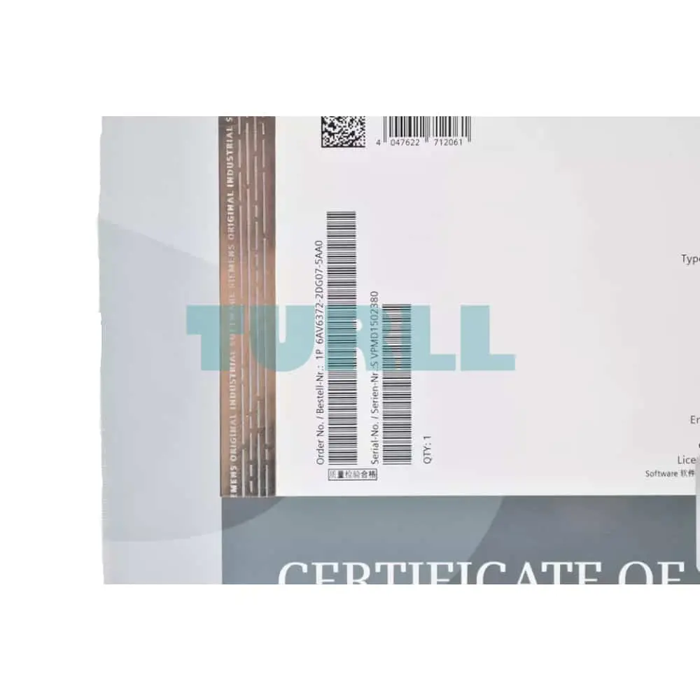 6AV6372-2DG07-5AA0 Siemens WinCC/Performance Monitor Basic P Original Brand New 3 6AV6372-2DG07-5AA0 Siemens WinCC/Performance Monitor Basic P
