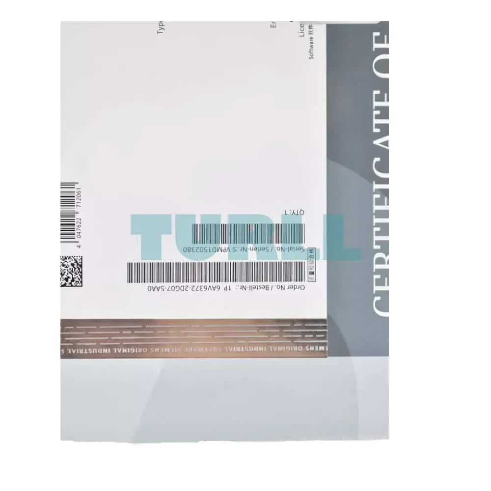 6AV6372-2DG07-5AA0 Siemens WinCC/Performance Monitor Basic P Original Brand New 2 6AV6372-2DG07-5AA0 Siemens WinCC/Performance Monitor Basic P