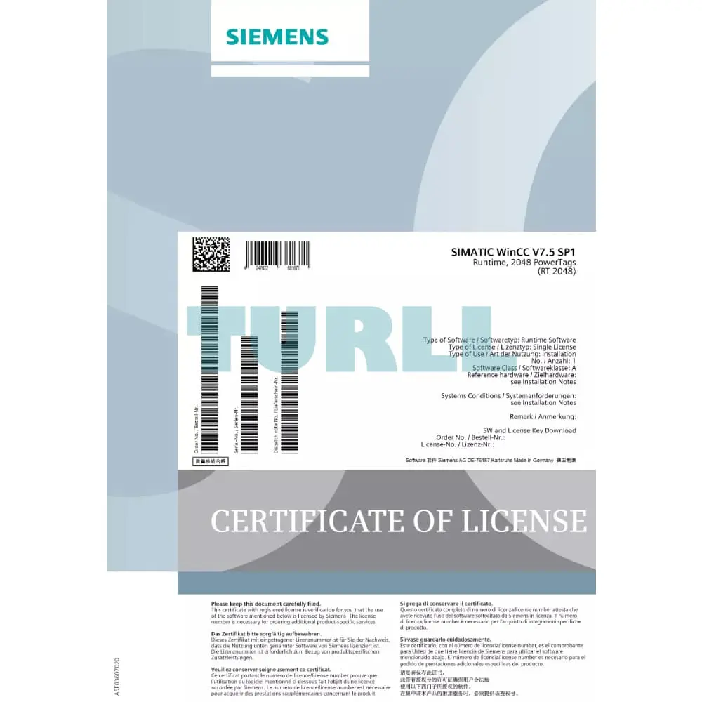 6AV6381-2BE07-5AV0 Siemens WinCC System Software