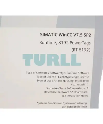 6AV6381-2BH07-5AX0 Siemens WinCC System Software