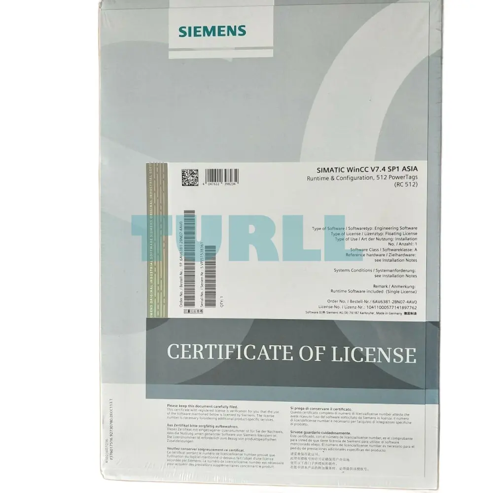 6AV6381-2BN07-4AV0 Siemens WinCC System Software V7.4 SP1 Original Brand New 1 6AV6381-2BN07-4AV0 Siemens WinCC System Software V7.4 SP1
