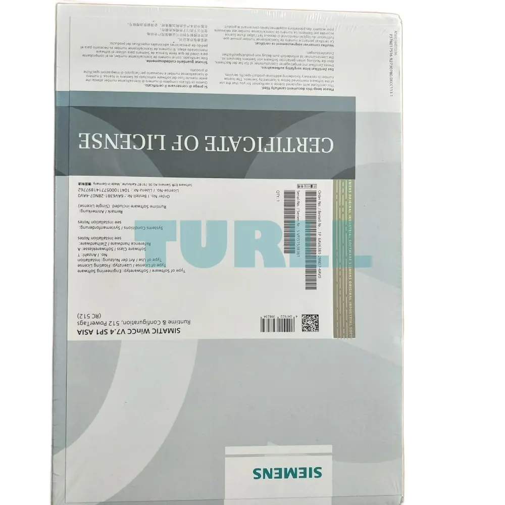 6AV6381-2BN07-4AV0 Siemens WinCC System Software V7.4 SP1 Original Brand New 2 6AV6381-2BN07-4AV0 Siemens WinCC System Software V7.4 SP1