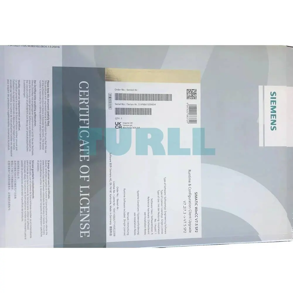 6AV6381-2CB07-5AV3 Siemens SIMATIC WinCC RC Client Original Brand New 4 6AV6381-2CB07-5AV3 Siemens SIMATIC WinCC RC Client