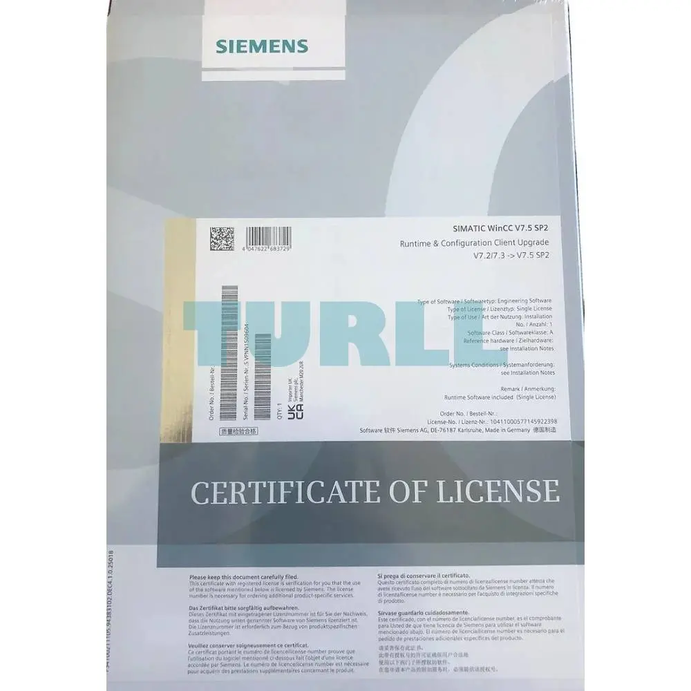 6AV6381-2CB07-5AV3 Siemens SIMATIC WinCC RC Client Original Brand New 1 6AV6381-2CB07-5AV3 Siemens SIMATIC WinCC RC Client