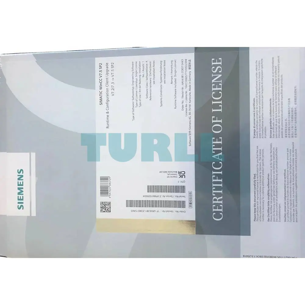 6AV6381-2CB07-5AX3 Siemens SIMATIC WinCC RC Client Original Brand New 2 6AV6381-2CB07-5AX3 Siemens SIMATIC WinCC RC Client