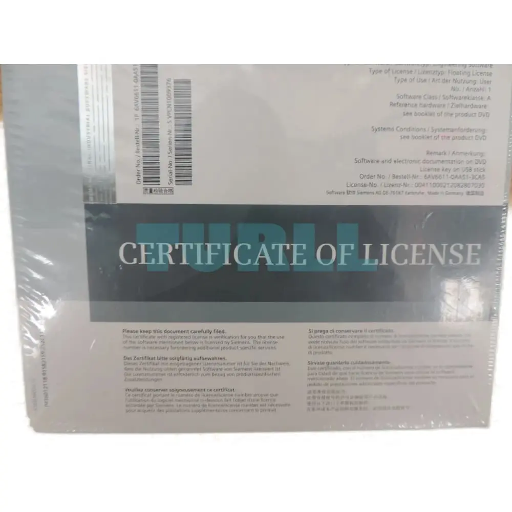 6AV6611-0AA51-3CA5 Siemens WinCC Flexible 2008 Compact Engineering Software Original Brand New 4 6AV6611-0AA51-3CA5 Siemens WinCC Flexible 2008 Compact Engineering Software