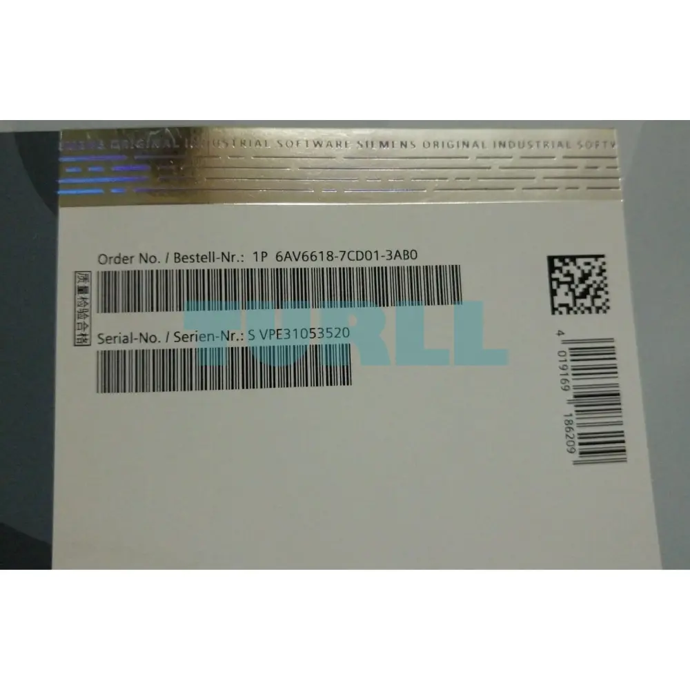 6AV6618-7CD01-3AB0 Siemens WinCC Flexible/OPC Server Original Brand New 2 6AV6618-7CD01-3AB0 Siemens WinCC Flexible/OPC Server