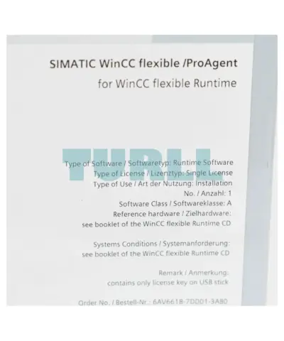 6AV6618-7DD01-3AB0 Siemens SIMATIC WinCC Flexible/ProAgent
