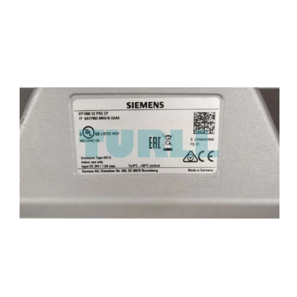 6AV7863-6MA16-2AA0 Siemens SIMATIC IFP1900 V2 PRO Original Brnad New 1 6AV7863-6MA16-2AA0 Siemens SIMATIC IFP1900 V2 PRO