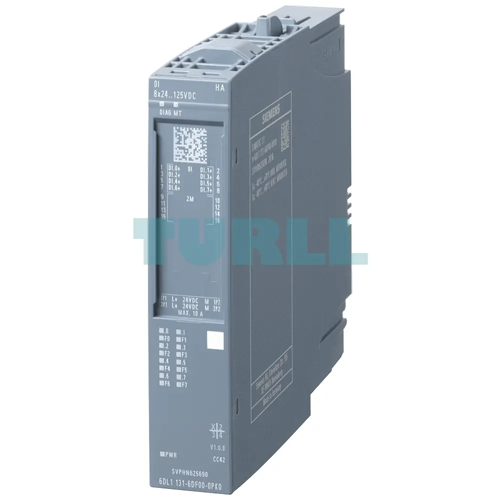 6DL1131-6DF00-0PK0 SIEMENS SIMATIC ET 200SP HA DI 8X24-125VDC Digital Input Module