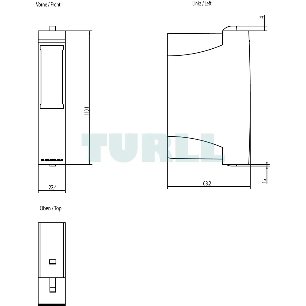 6DL1133-6CV22-0AM0 SIEMENS SIMATIC ET 200SP HA TM Covers 22.5mm (5 Pieces)