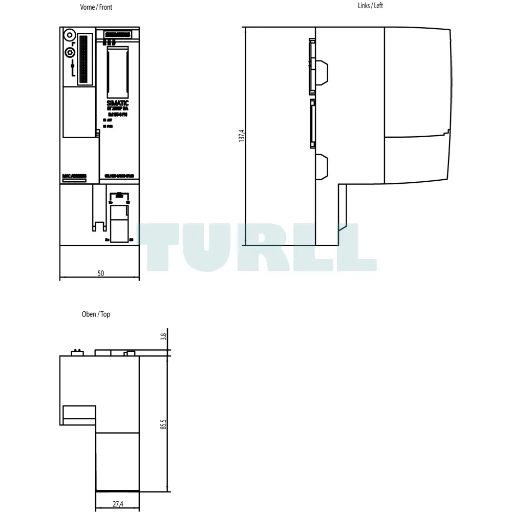 6DL1155-6AU00-0PM0 SIEMENS SIMATIC ET 200SP HA PROFINET Interface Module