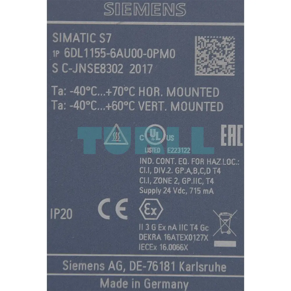 6DL1155-6AU00-0PM0 SIEMENS SIMATIC ET 200SP HA PROFINET Interface Module