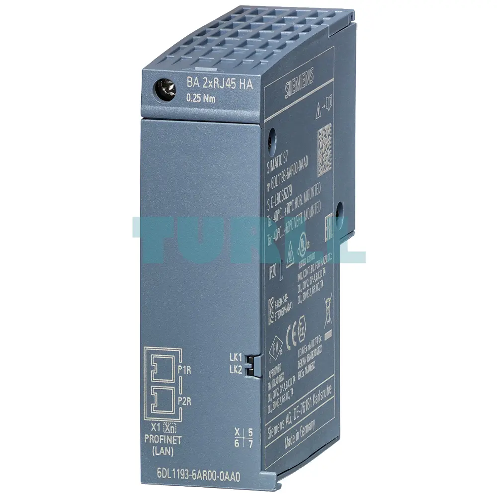 6DL1193-6AR00-0AA0 SIEMENS SIMATIC ET 200SP HA Bus Adapter BA 2xRJ45