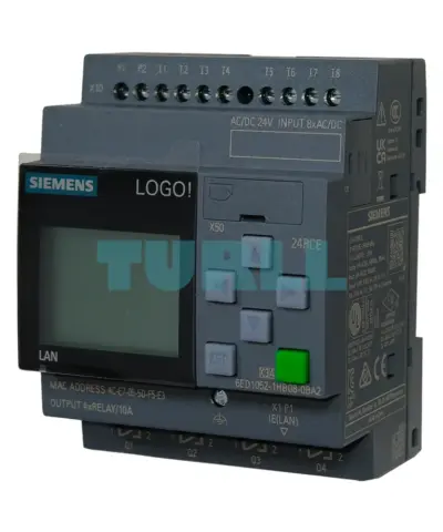 Siemens 6ED1052-1HB08-0BA2 LOGO! 24RCE Logic Module, 8 DI / 4 DO, Ethernet Original Brand New