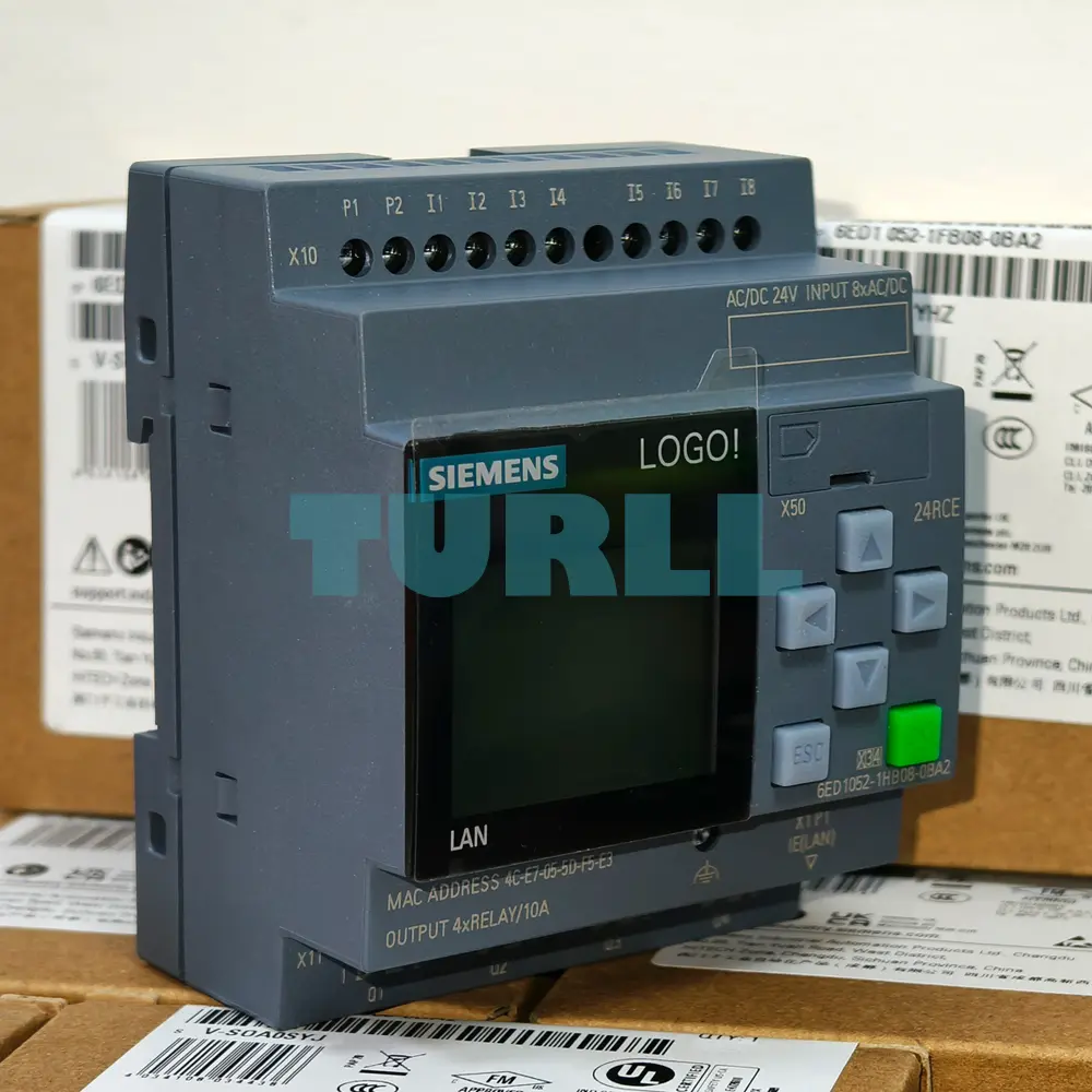 Siemens 6ED1052-1HB08-0BA2 LOGO! 24RCE Logic Module, 8 DI / 4 DO, Ethernet Original Brand New - Image 4