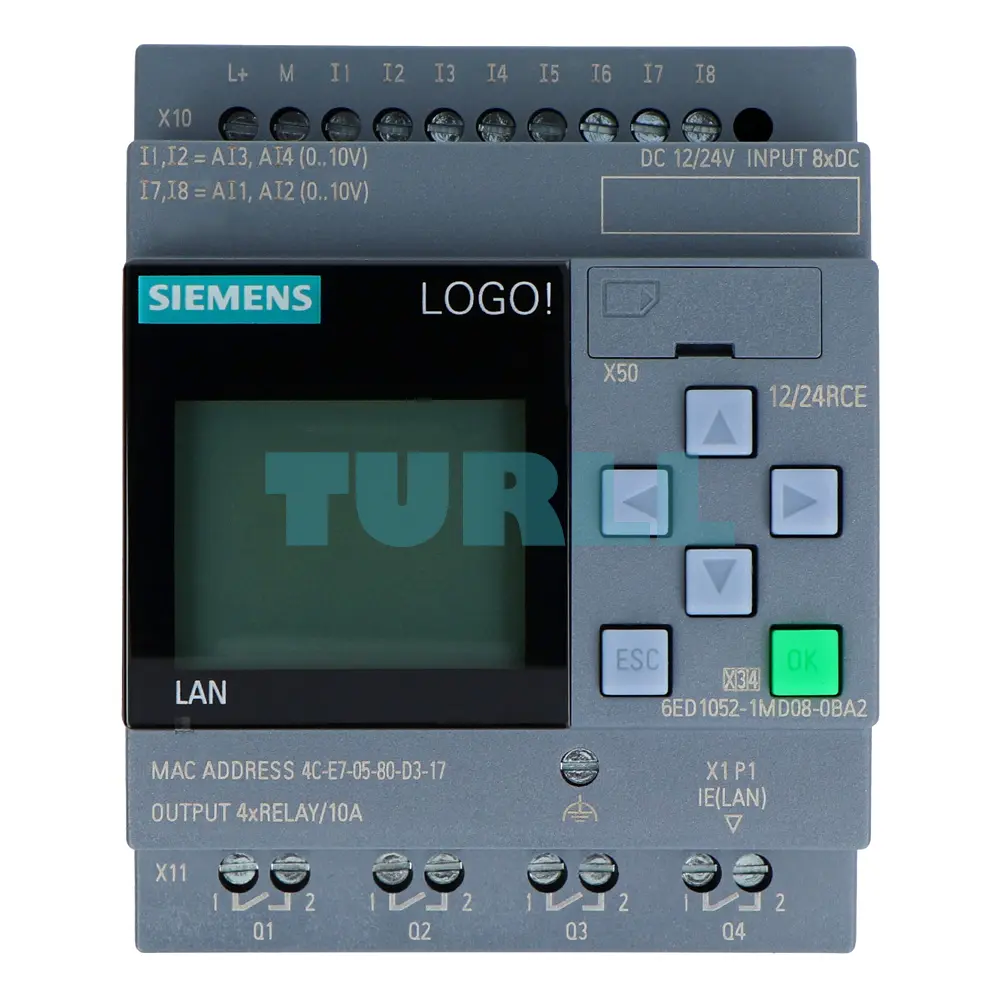 Siemens LOGO! 12/24RCE 6ED1052-1MD08-0BA2 Logic Module Ethernet 8DI/4DO 3 Siemens LOGO! 12/24RCE 6ED1052-1MD08-0BA2 Logic Module Ethernet 8DI/4DO - Image 3