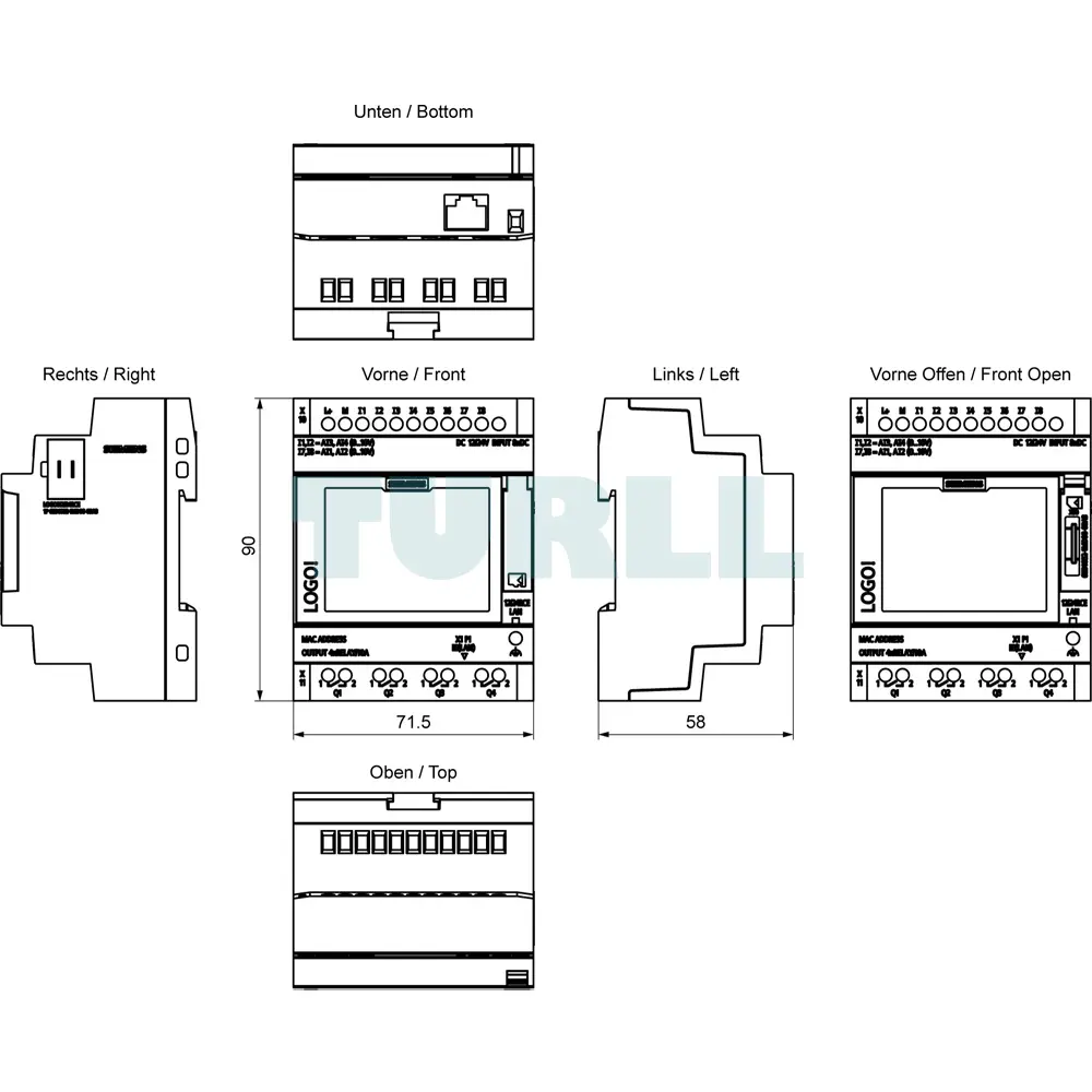 6ED1052-1MD08-0BA3 SIEMENS Exclusive LOGO! 12/24RCE Original Brand New 5 6ED1052-1MD08-0BA3 SIEMENS LOGO! 12/24RCE Logic Module
