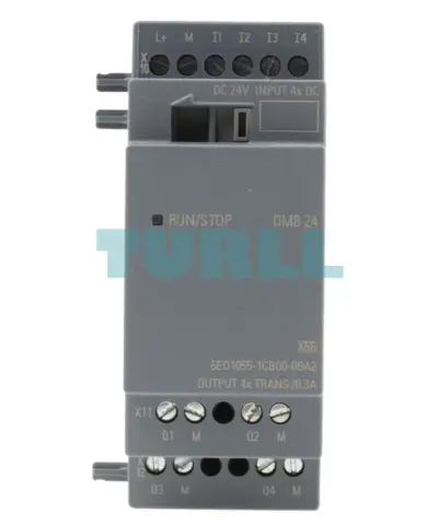 Siemens 6ED1055-1CB00-0BA2 LOGO! DM8 24 Expansion Module, 4 Digital Inputs, 4 Digital Outputs