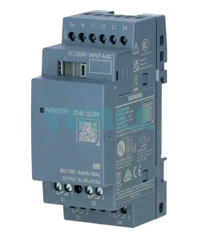 Siemens 6ED1055-1MB00-0BA2 LOGO! DM8 12/24R Expansion Module 4 DI / 4 DO Relay Original Brand New