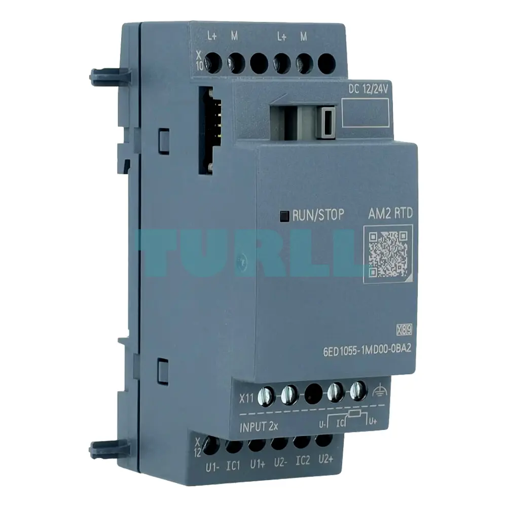 Siemens 6ED1055-1MD00-0BA2 LOGO! AM2 RTD Expansion Module, 2 AI for Pt100 / Pt1000, 12/24 V DC Original Brand New 3 Siemens 6ED1055-1MD00-0BA2 LOGO! AM2 RTD Expansion Module, 2 AI for Pt100 / Pt1000, 12/24 V DC Original Brand New - Image 3