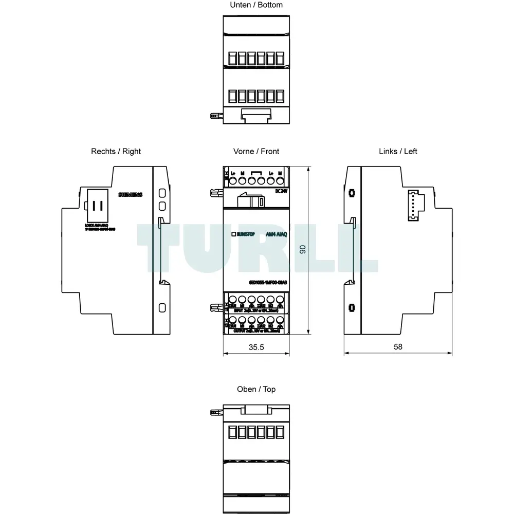 6ED1055-1MF00-0BA3 SIEMENS Exclusive LOGO! AM4 AI AQ Expansion Module Original Brand New 4 6ED1055-1MF00-0BA3 SIEMENS LOGO! AM4 AI AQ Expansion Module