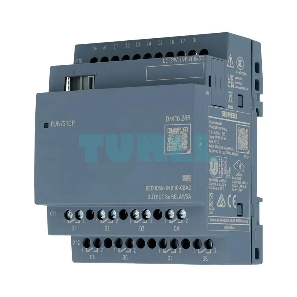 Siemens 6ED1055-1NB10-0BA2 LOGO! DM16 24R, Expansion Module, 8 DI / 8 DO, 24 V DC Original Brand New 1 Siemens 6ED1055-1NB10-0BA2 LOGO! DM16 24R, Expansion Module, 8 DI / 8 DO, 24 V DC Original Brand New