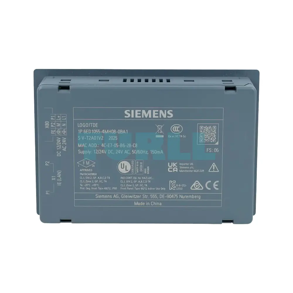 Siemens 6ED1055-4MH08-0BA1 LOGO! TDE 6‑Line Text Display for LOGO! 8, 3 Backlight Colors Original Brand New - Image 2