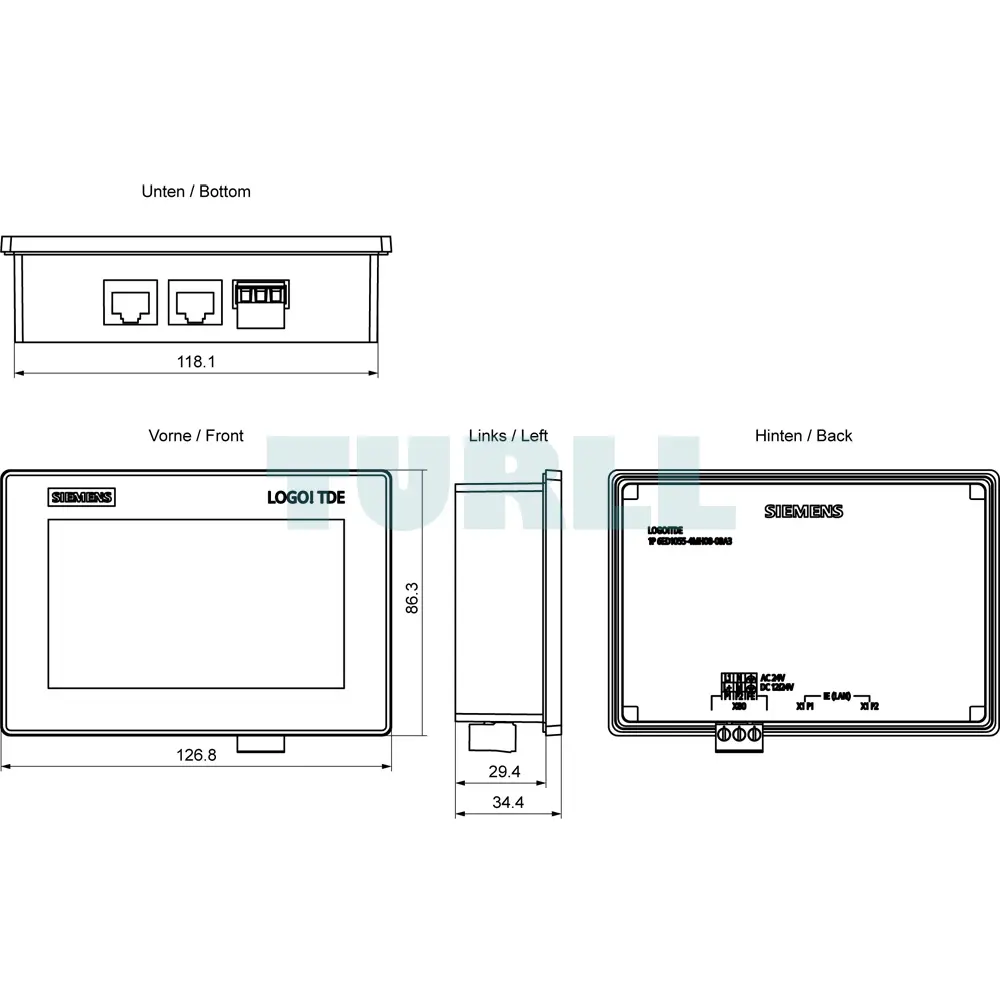 6ED1055-4MH08-0BA3 SIEMENS Exclusive LOGO! 9 TDE Touch Display Original Brand New 4 6ED1055-4MH08-0BA3 SIEMENS LOGO! 9 TDE Touch Display