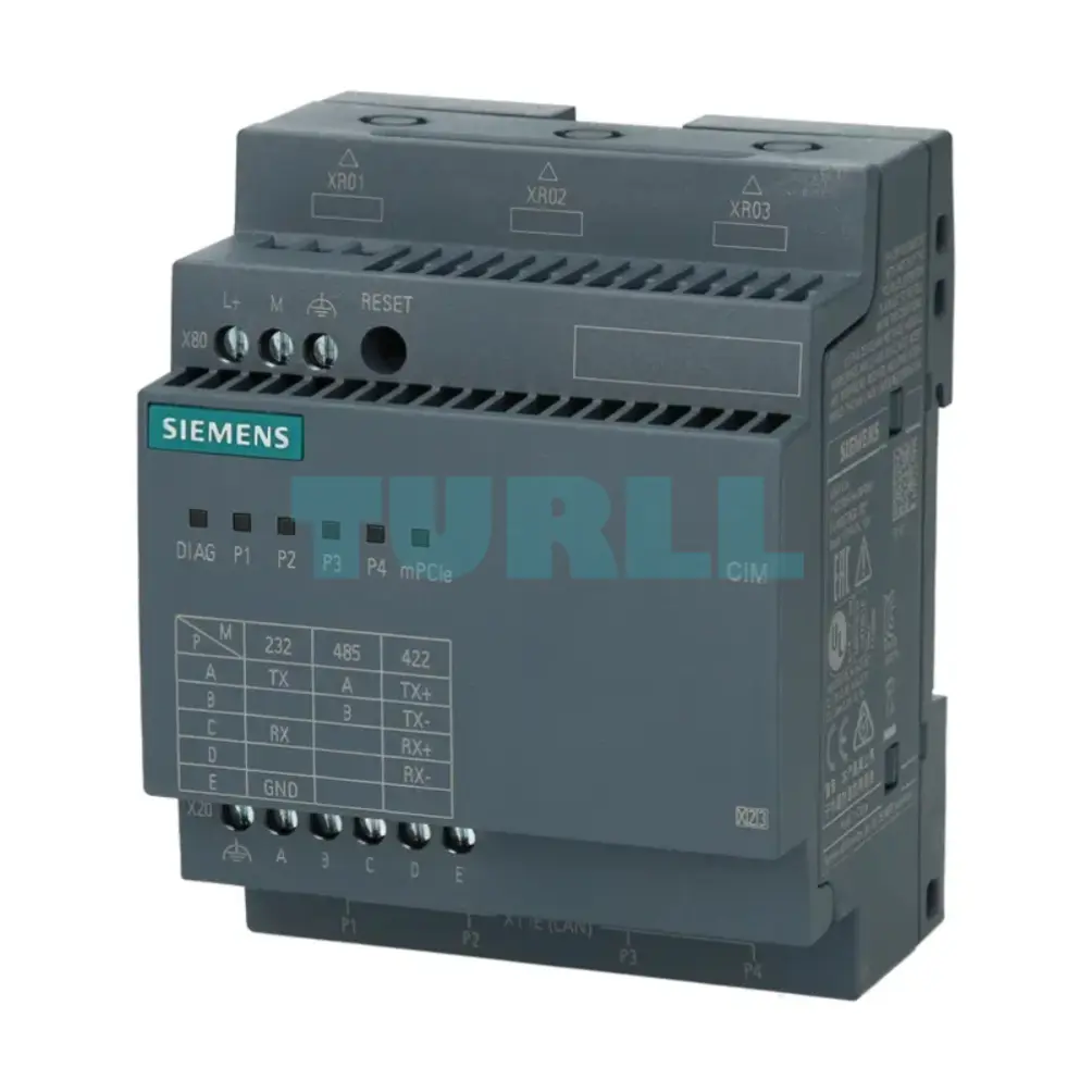Siemens 6ED1055-5MC08-0BA3 CIM Communication Interface Module for LOGO! 8, Modbus RTU RS232/RS485