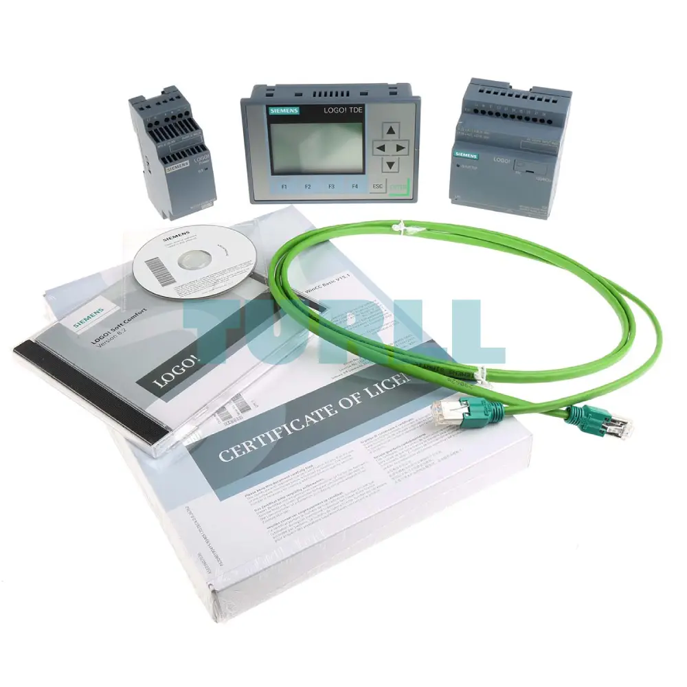 Siemens 6ED1057-3BA11-0AA8 LOGO! TD Starter Kit 12/24 V8.3 with LOGO! Soft Comfort & WinCC Basic
