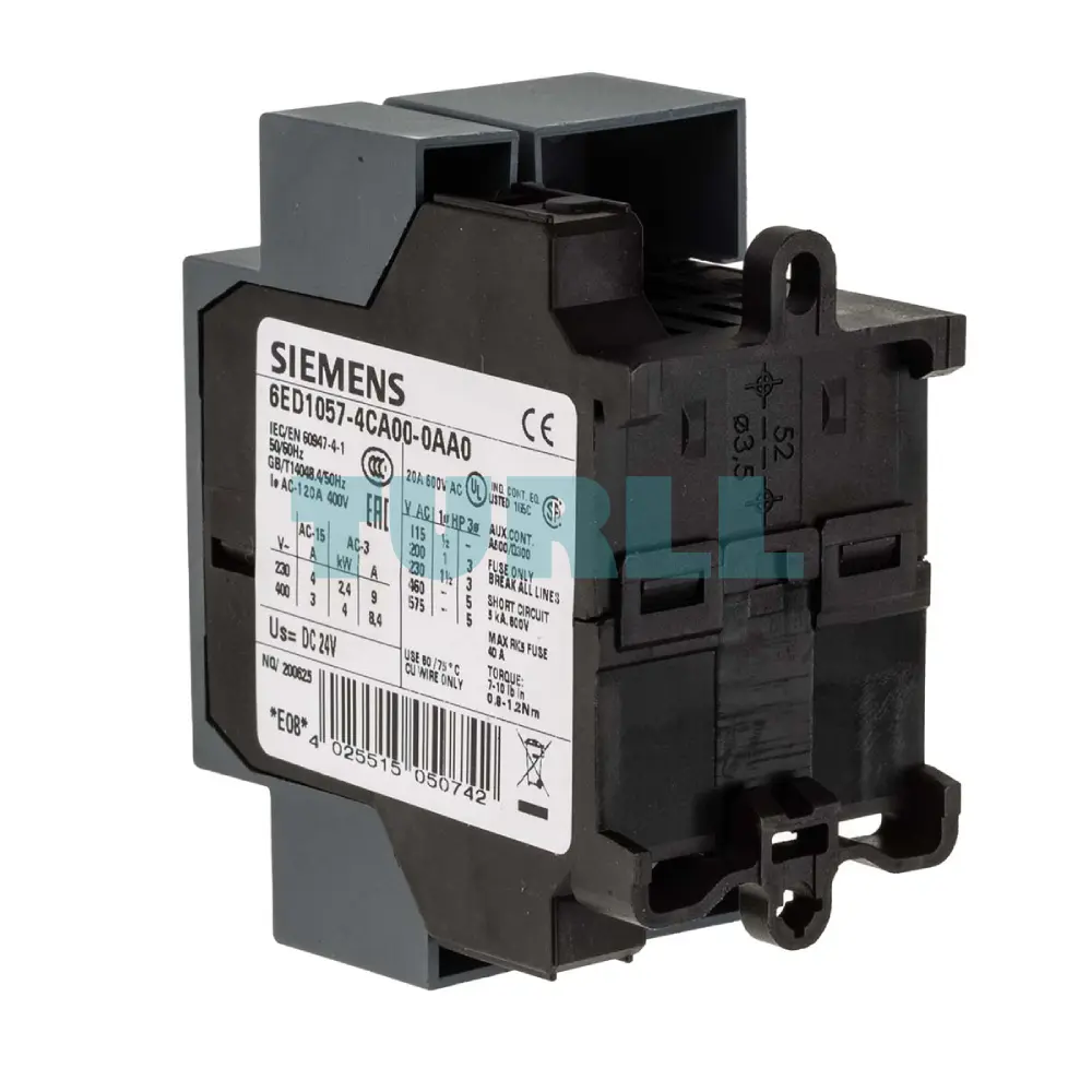 Siemens 6ED1057-4CA00-0AA0 LOGO! Contact 24 Switching Module, 24V DC, 20A, 3NO + 1NC