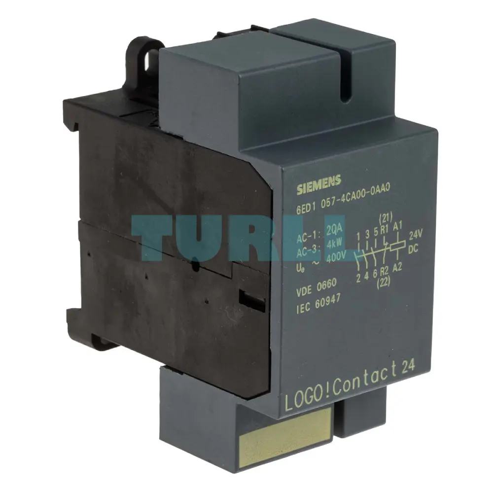 Siemens 6ED1057-4CA00-0AA0 LOGO! Contact 24 Switching Module, 24V DC, 20A, 3NO + 1NC