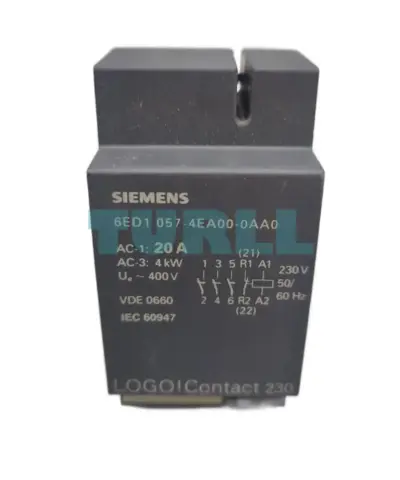Siemens 6ED1057-4EA00-0AA0 LOGO! Contact 230 Switching Module 20A, 3NO + 1NC