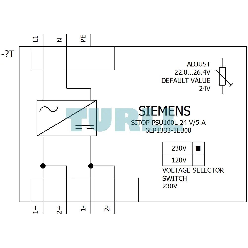 Siemens 6EP1333-1LB00 SITOP PSU100L Stabilized Power Supply 24V DC, 5A Original Brand New 2 Siemens 6EP1333-1LB00 SITOP PSU100L Stabilized Power Supply 24V DC, 5A
