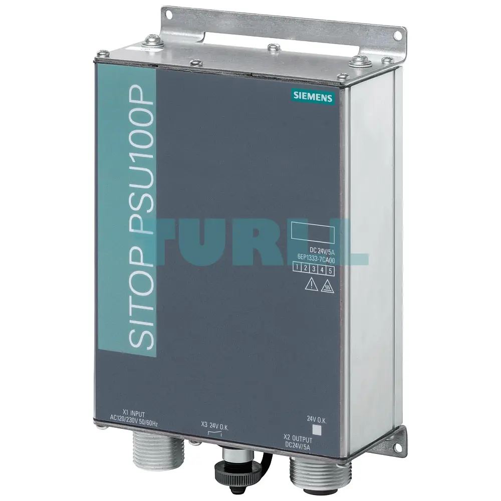 6EP1333-7CA00 SIEMENS SITOP PSU100P IP67 Stabilized power supply Original Brand New 2 6EP1333-7CA00 SIEMENS SITOP PSU100P IP67 Stabilized power supply Original Brand New - Image 2