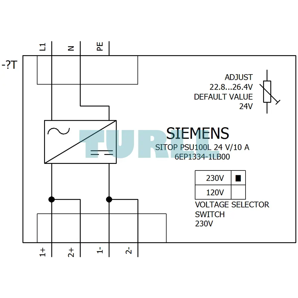 Siemens 6EP1334-1LB00 SITOP PSU100L Stabilized Power Supply 24 V / 10 A Original Brand New 5 Siemens 6EP1334-1LB00 SITOP PSU100L Stabilized Power Supply 24 V / 10 A