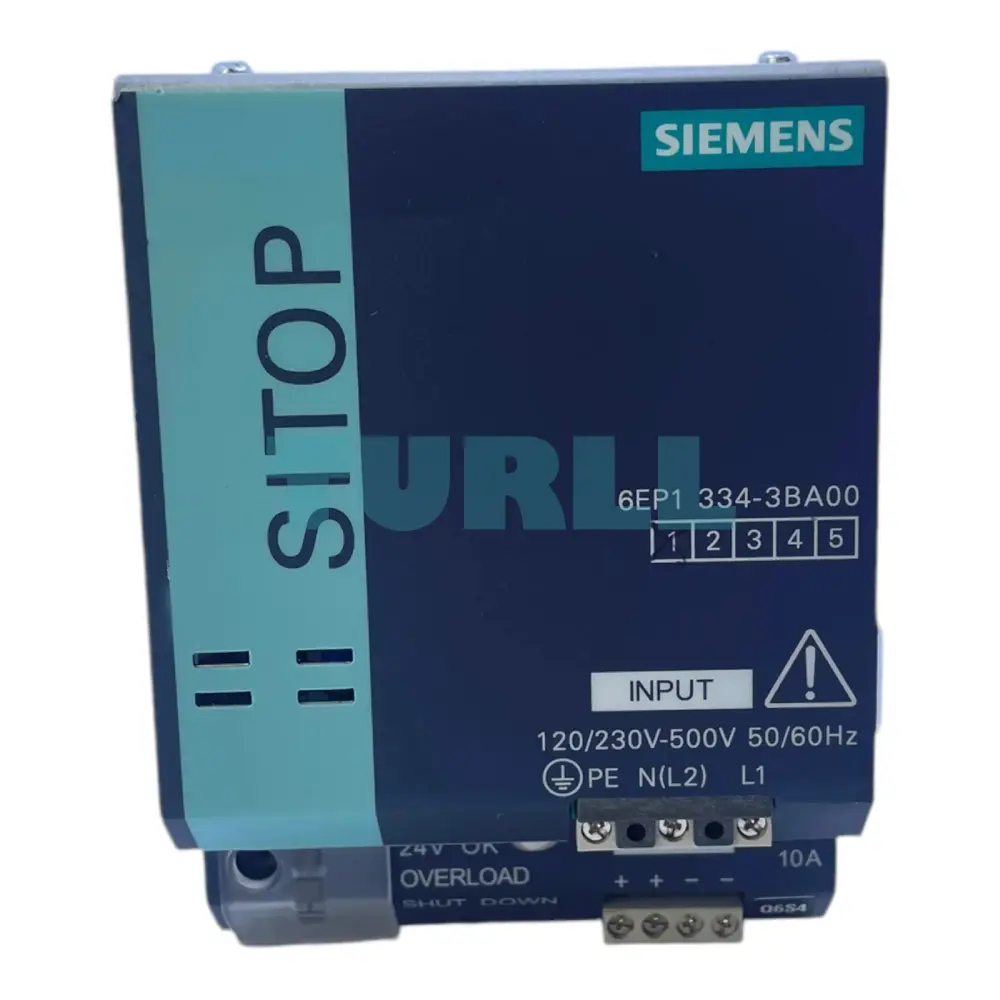 Siemens 6EP1334-3BA00 SITOP PSU200M Stabilized Power Supply 24V DC, 10A Original Brand New 1 Siemens 6EP1334-3BA00 SITOP PSU200M Stabilized Power Supply 24V DC, 10A