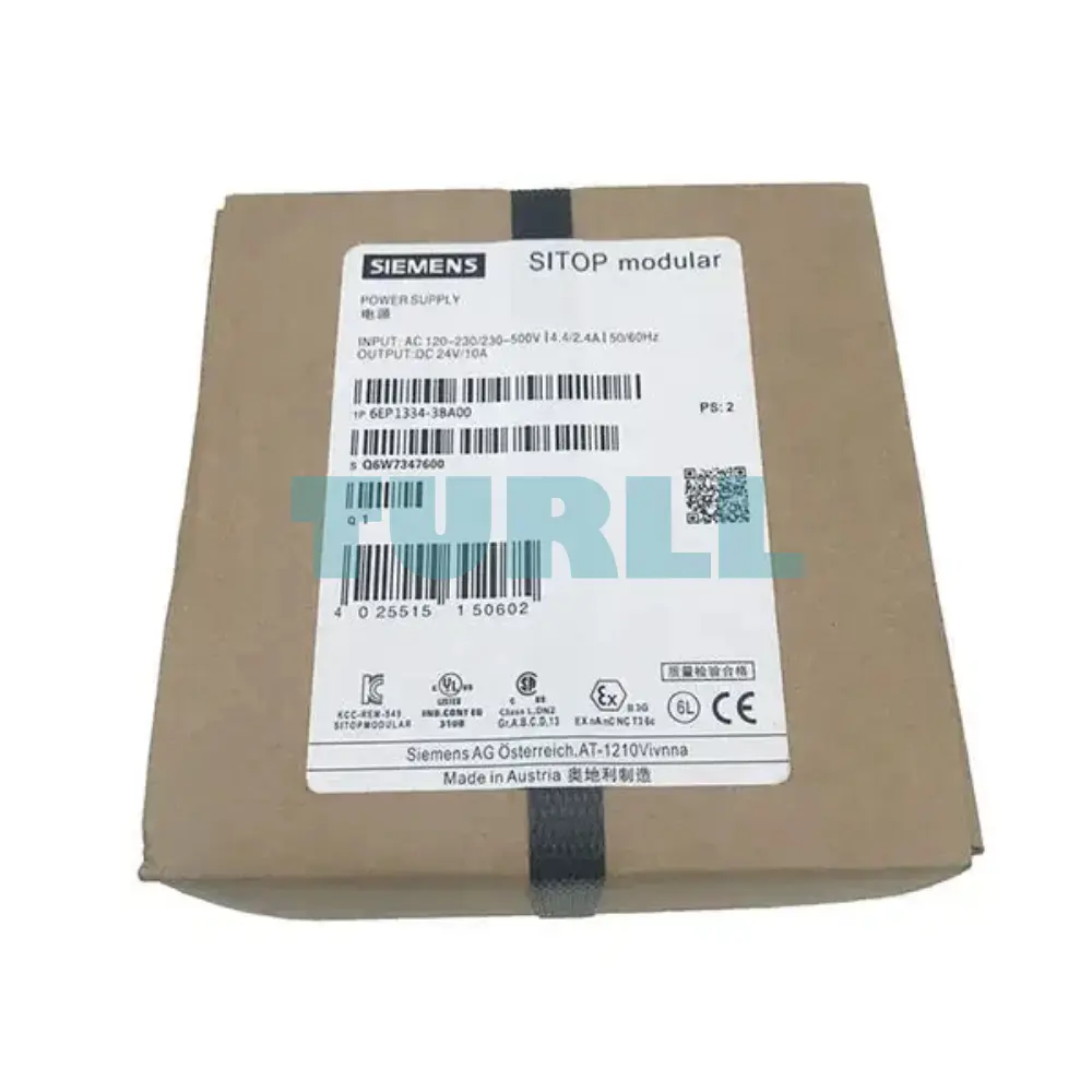 Siemens 6EP1334-3BA00 SITOP PSU200M Stabilized Power Supply 24V DC, 10A Original Brand New 2 Siemens 6EP1334-3BA00 SITOP PSU200M Stabilized Power Supply 24V DC, 10A