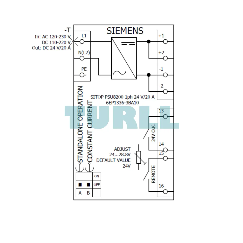 Siemens 6EP1336-3BA10 SITOP PSU8200 Stabilized Power Supply 24V DC, 20A Original Brand New 5 Siemens 6EP1336-3BA10 SITOP PSU8200 Stabilized Power Supply 24V DC, 20A