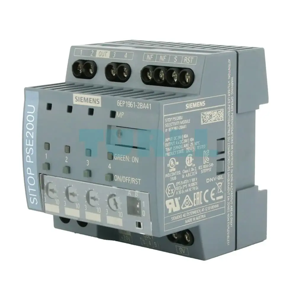 6EP1961-2BA41 SIEMENS SITOP PSE200U 10 A selectivity module 4-channel Original Brand New 1 6EP1961-2BA41 SIEMENS SITOP PSE200U 10 A selectivity module 4-channel Original Brand New