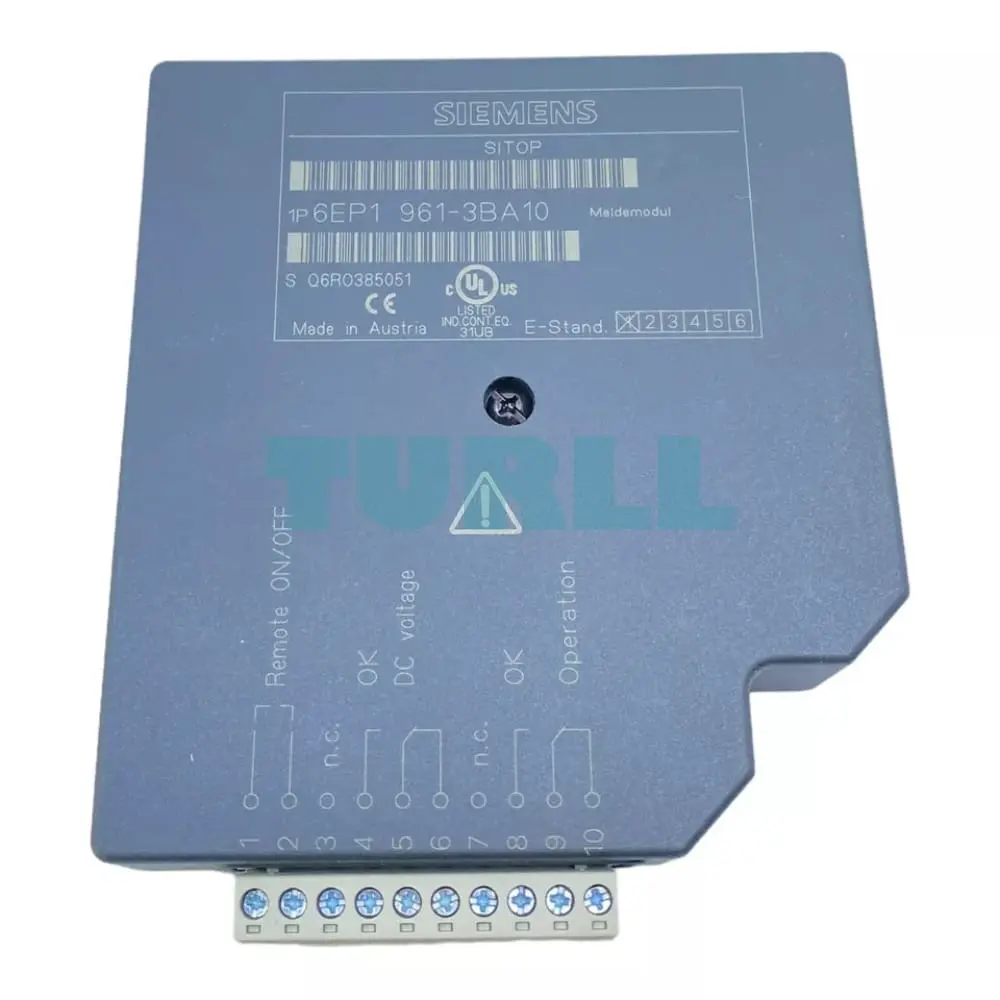 6EP1961-3BA10 SIEMENS SIPLUS modular signaling module for 6EP1XXX-3BA00 signaling contacts Original Brand New 1 6EP1961-3BA10 SIEMENS SIPLUS modular signaling module for 6EP1XXX-3BA00 signaling contacts Original Brand New
