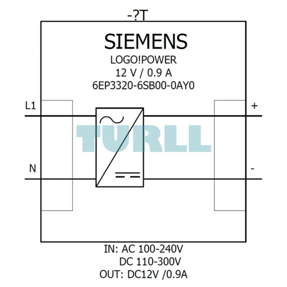 Siemens 6EP3320-6SB00-0AY0 LOGO!POWER 12V / 0.9A Stabilized Power Supply Original Brand New 4 Siemens 6EP3320-6SB00-0AY0 LOGO!POWER 12V / 0.9A Stabilized Power Supply