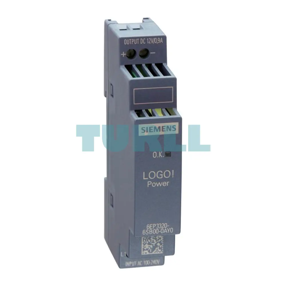 Siemens 6EP3320-6SB00-0AY0 LOGO!POWER 12V / 0.9A Stabilized Power Supply Original Brand New 1 Siemens 6EP3320-6SB00-0AY0 LOGO!POWER 12V / 0.9A Stabilized Power Supply