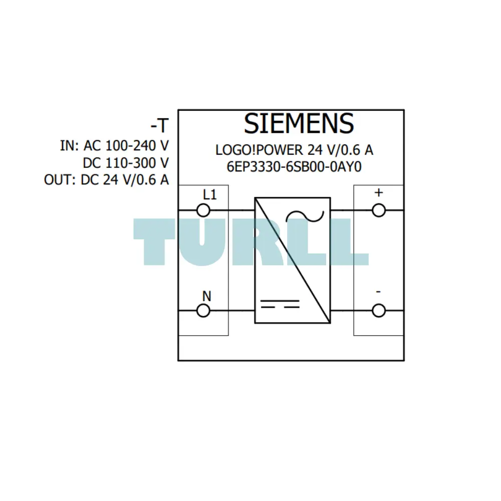 Siemens 6EP3330-6SB00-0AY0 LOGO!POWER, 24V, 0.6A, Stabilized Power Supply Original Brand New 5 Siemens 6EP3330-6SB00-0AY0 LOGO!POWER, 24V, 0.6A, Stabilized Power Supply